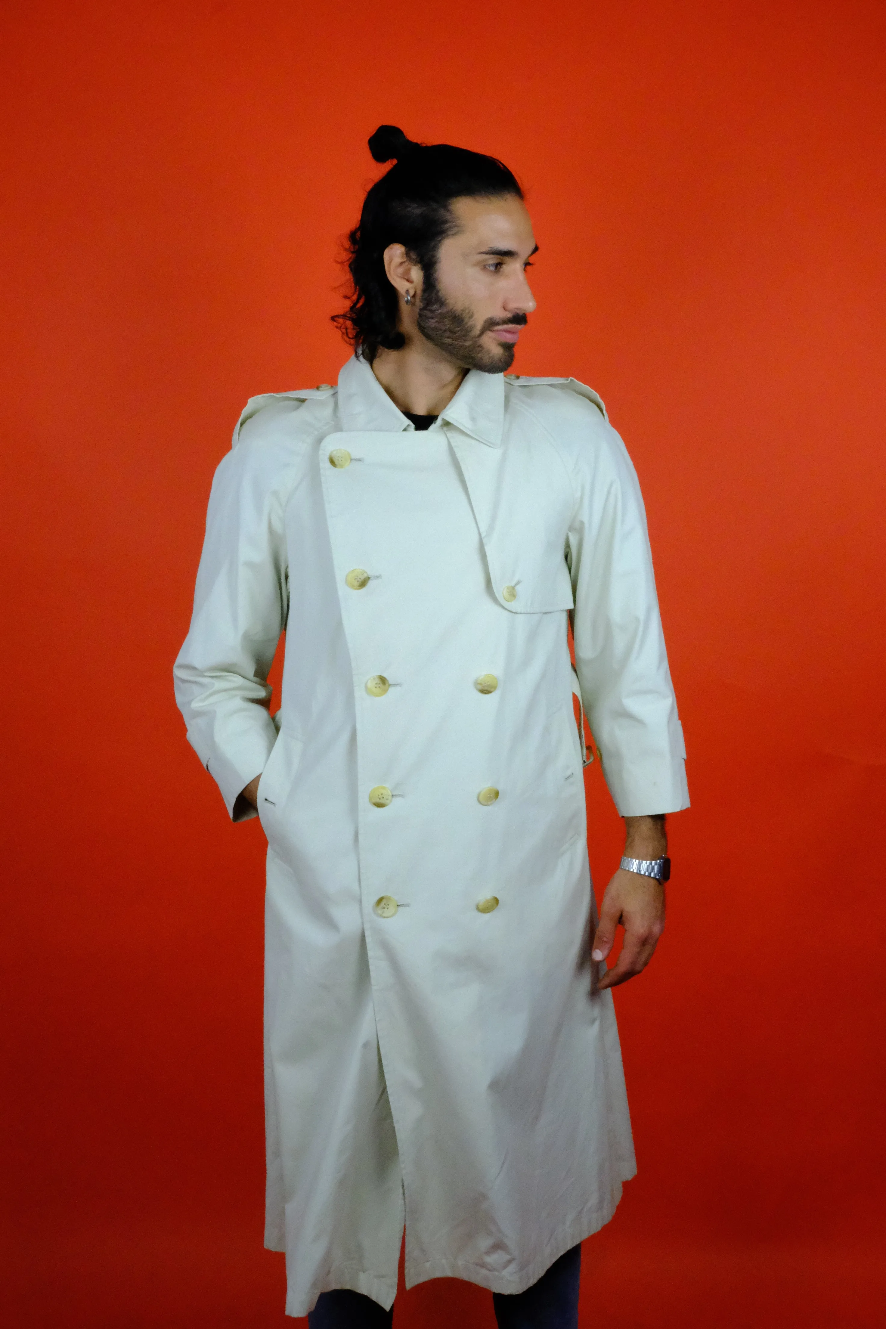 Burberrys' Double Breast Trench Coat 'M'