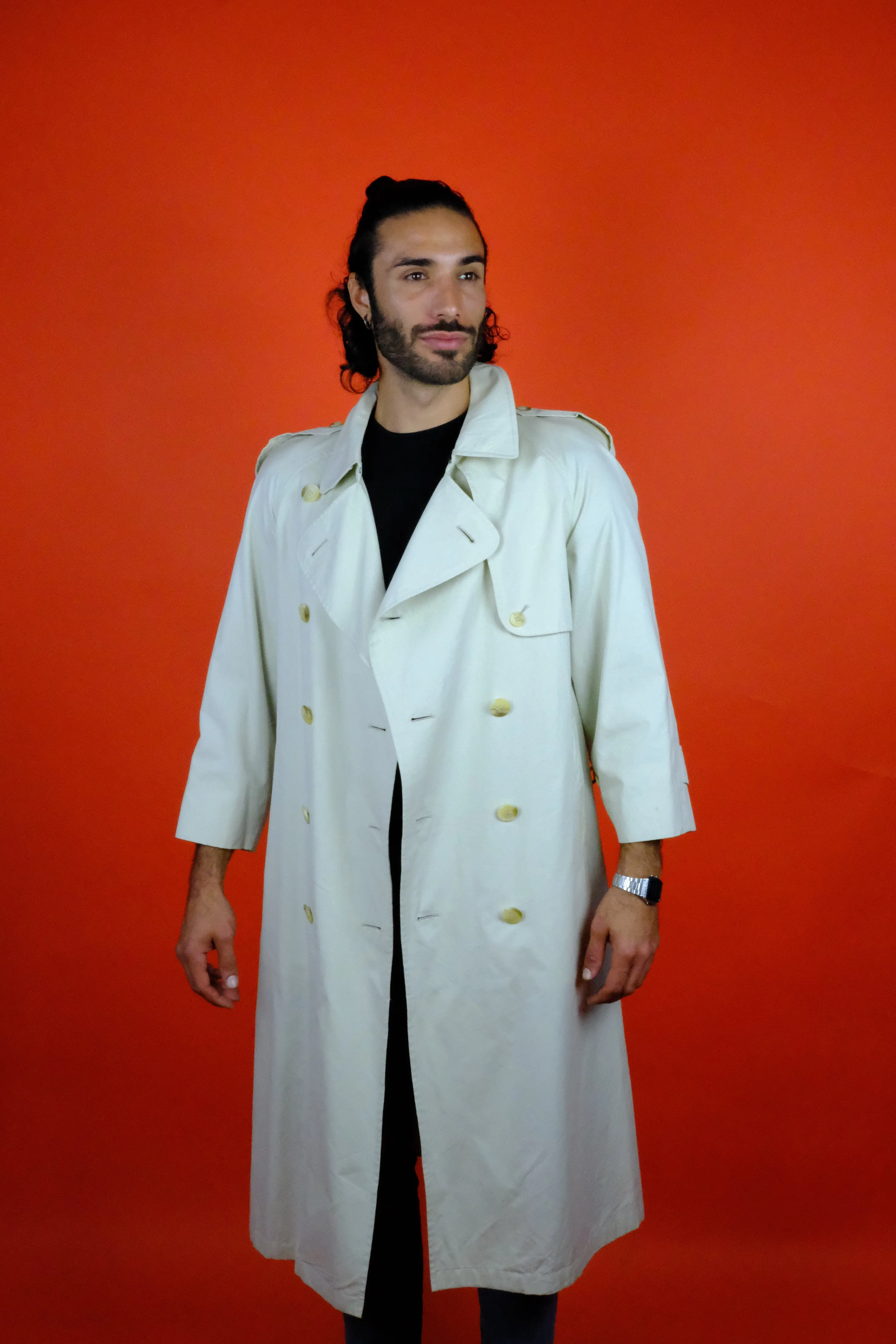 Burberrys' Double Breast Trench Coat 'M'