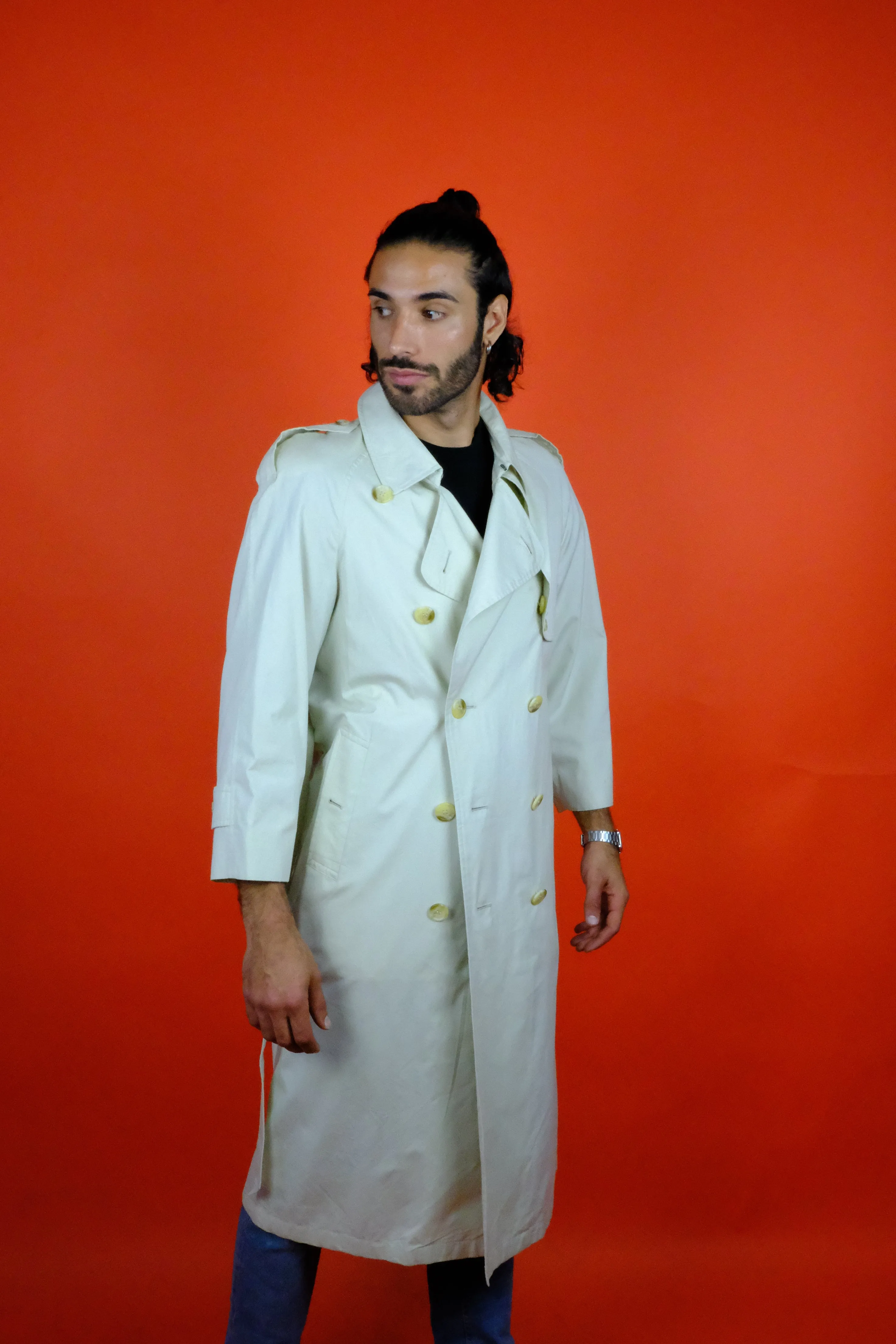 Burberrys' Double Breast Trench Coat 'M'
