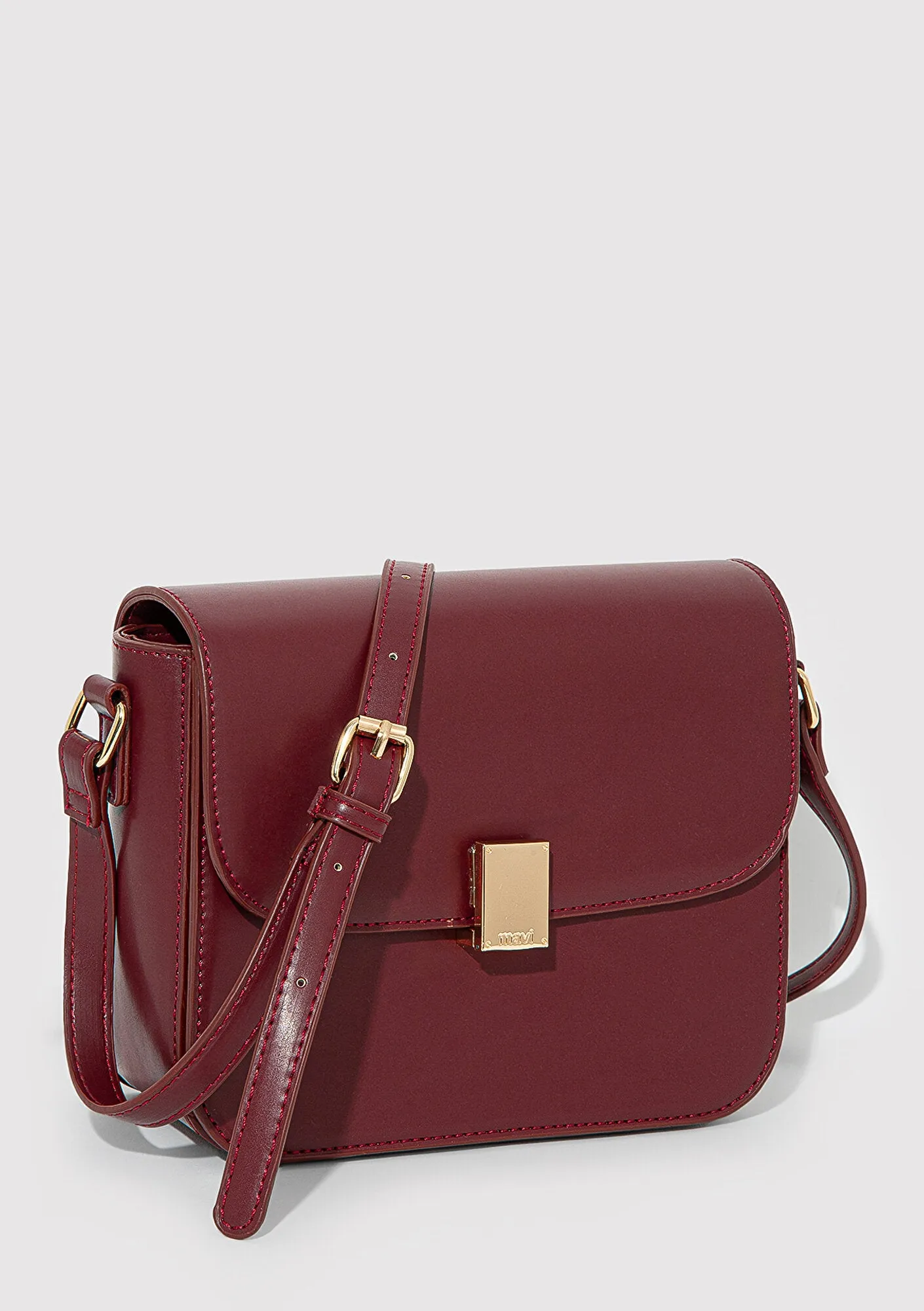 Burgundy Messenger Bag