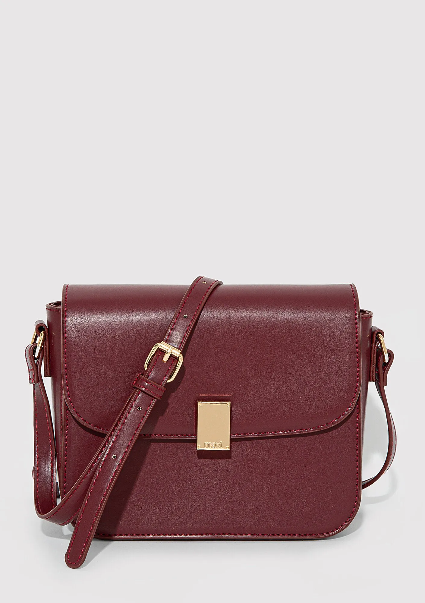 Burgundy Messenger Bag