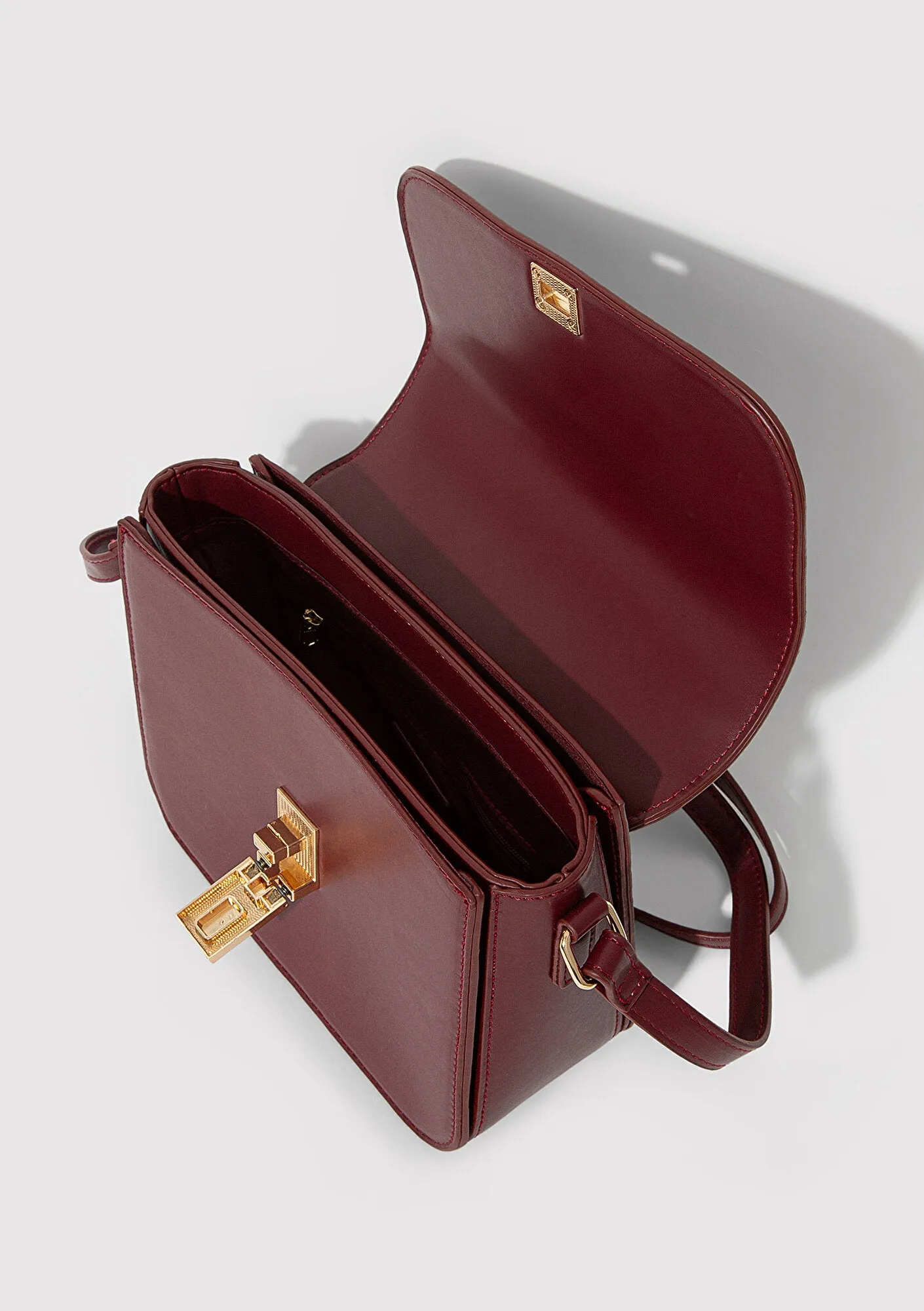 Burgundy Messenger Bag