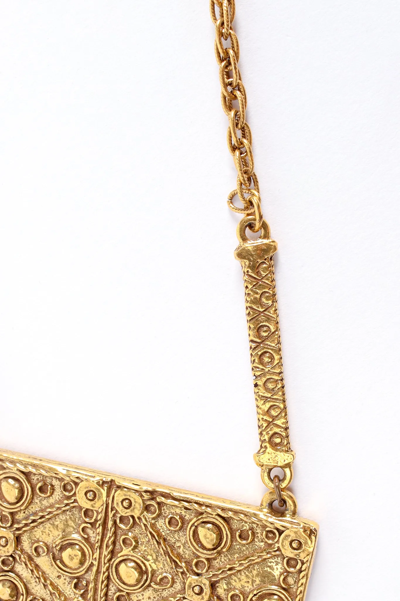 Byzantine Plate Coin Drop Necklace