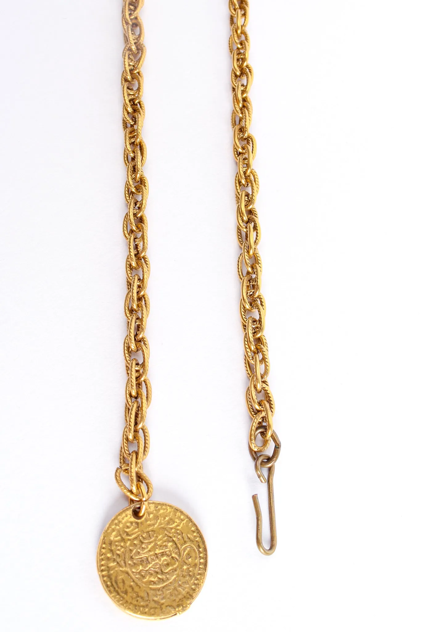 Byzantine Plate Coin Drop Necklace