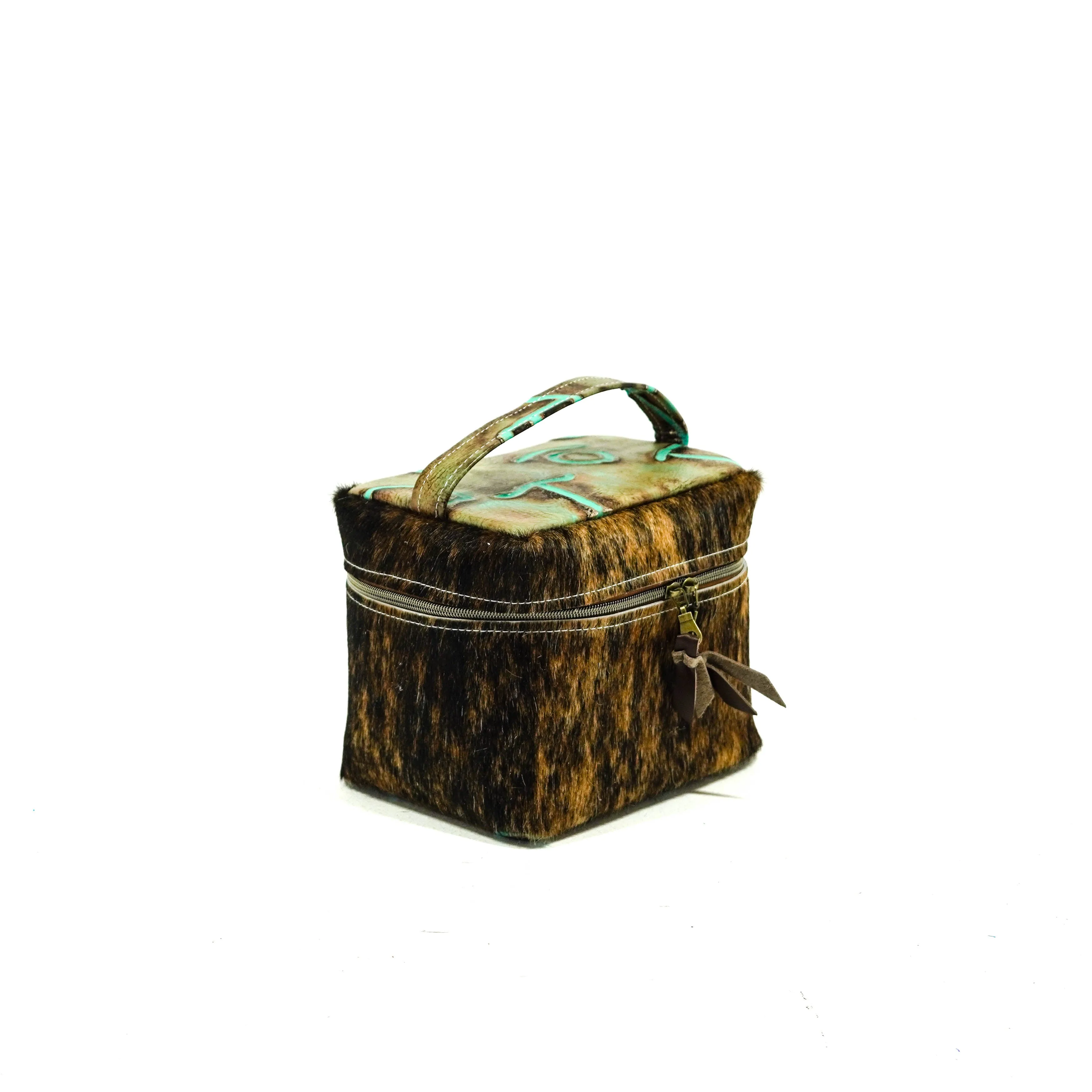 Caboose - Exotic Brindle w/ Turquoise Brands