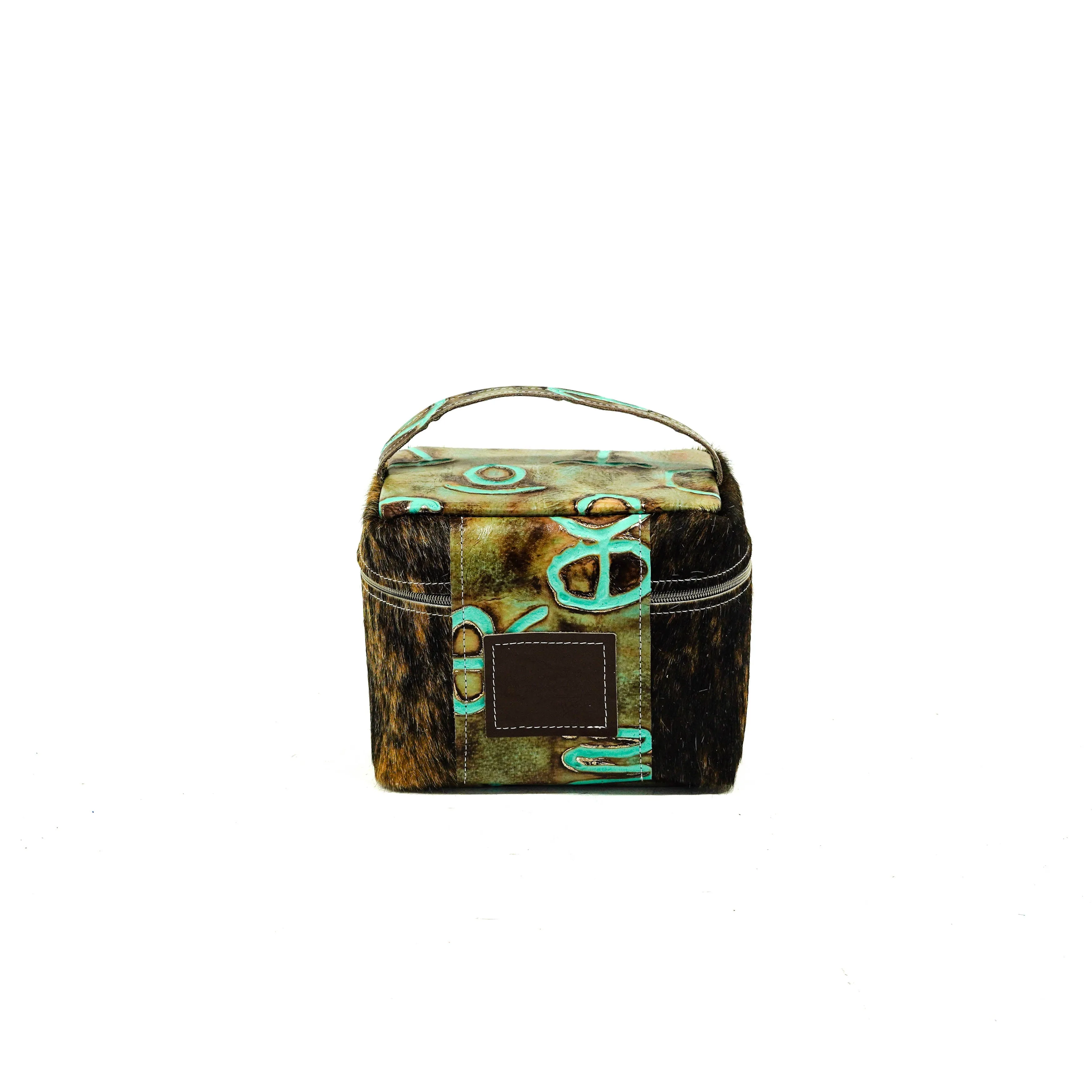 Caboose - Exotic Brindle w/ Turquoise Brands