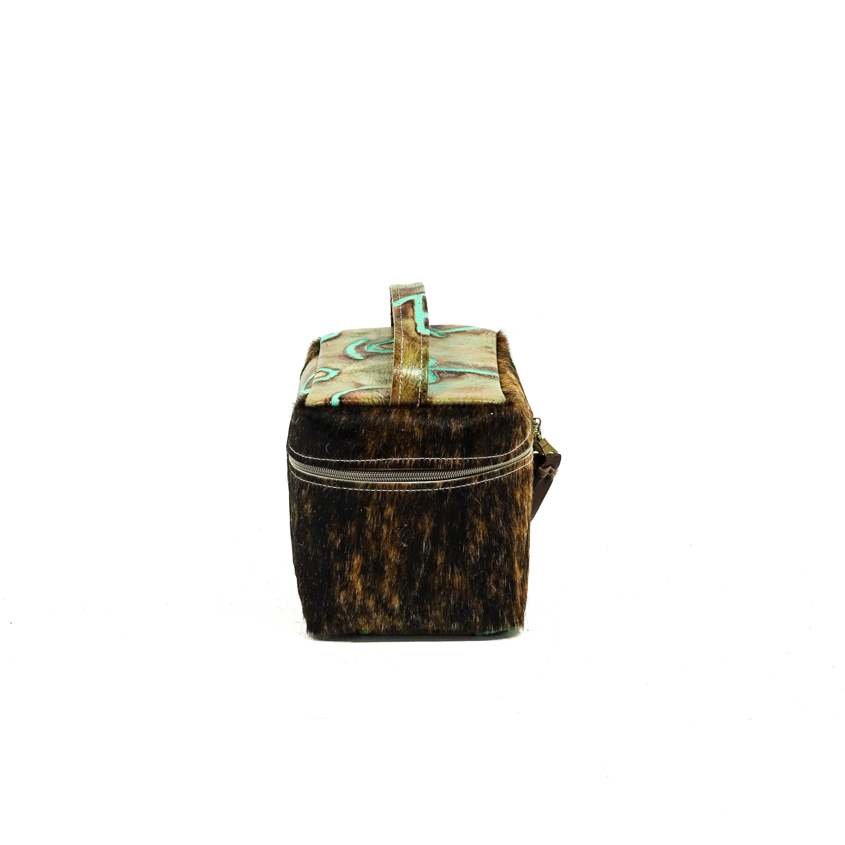 Caboose - Exotic Brindle w/ Turquoise Brands