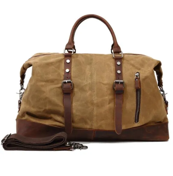 Canvas Mens Duffle Bag, Travel Bags for Men, Gym Bags for Men