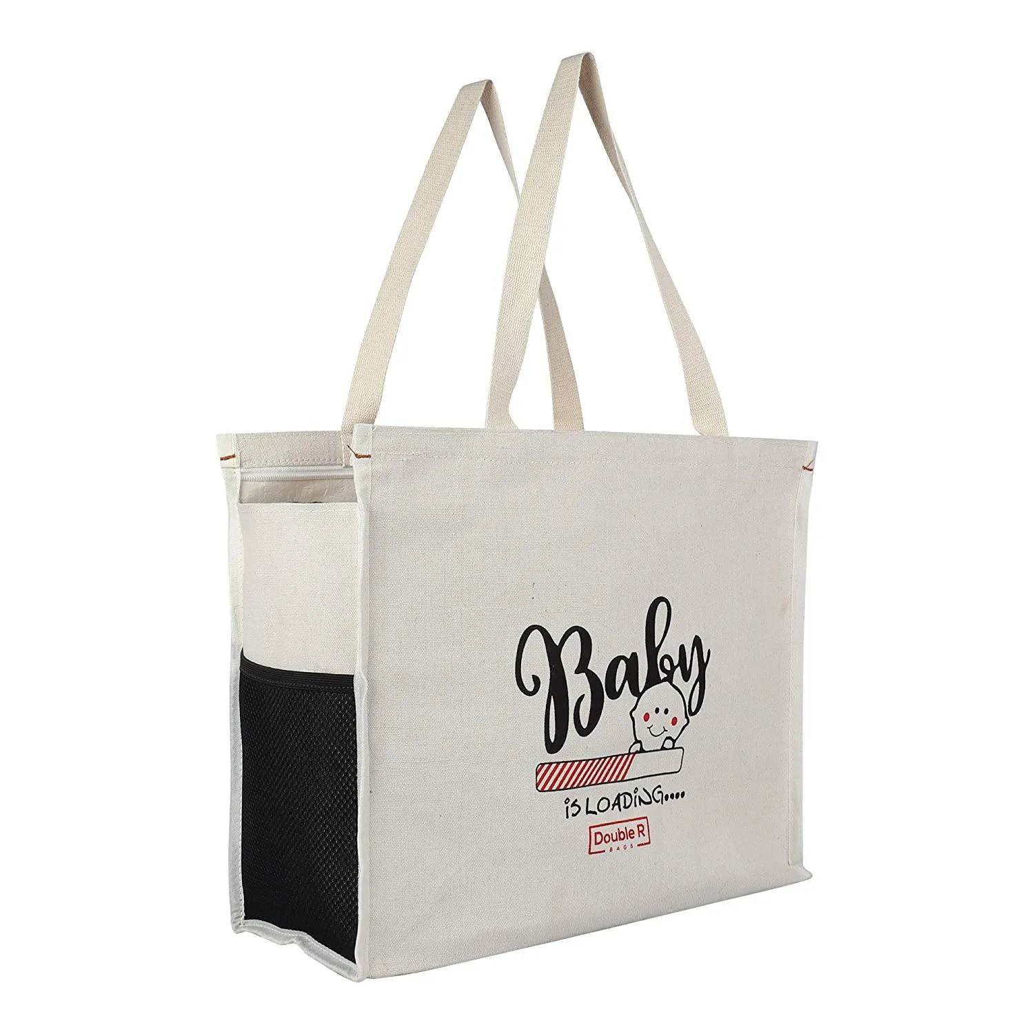 Canvas Shoulder Carry First Maternity/Diaper Bag for Pregnant Women - DOUBLE R BAGS