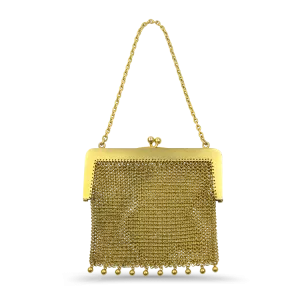 Carter Gough Co. Estate 14K Yellow Gold Antique Mesh Coin Purse