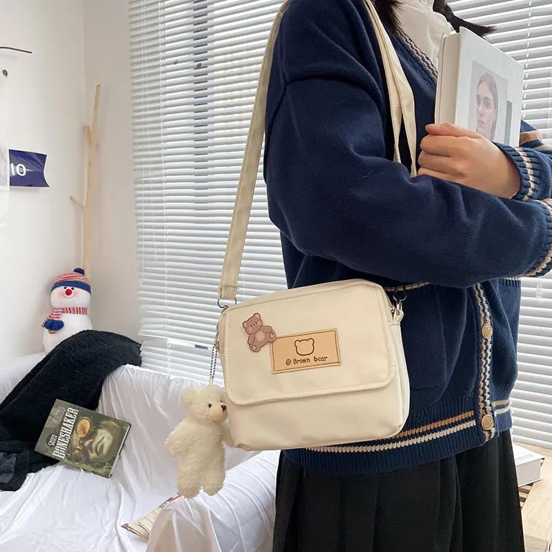 Cartoon Bear Lovely Korean Vintage Style Funny Bags
