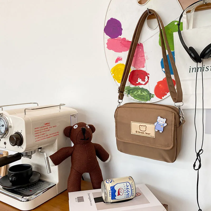 Cartoon Bear Lovely Korean Vintage Style Funny Bags