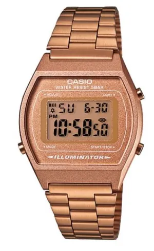 Casio Digital Rose Gold Coloured Watch - B640WC-5AD