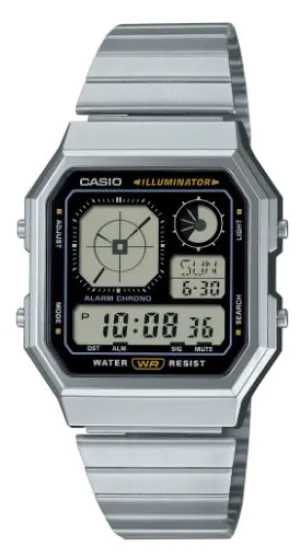 Casio Digital Stylish Octagon Watch A130WE-1A