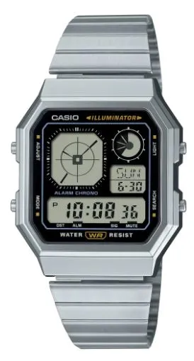 Casio Digital Stylish Octagon Watch A130WE-1A