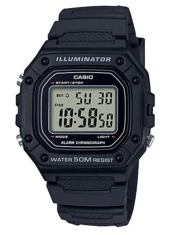 Casio Illuminator Digital Gents Watch W218H-1A