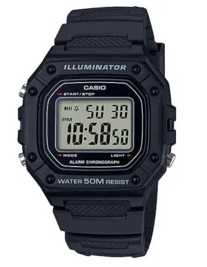 Casio Illuminator Digital Gents Watch W218H-1A