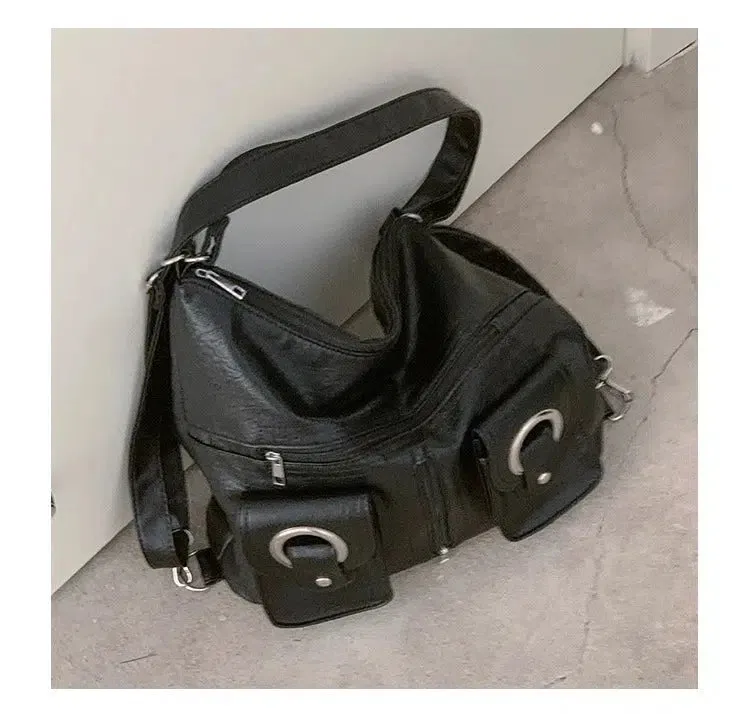 Casual Multi-Pocket Shoulder Bag