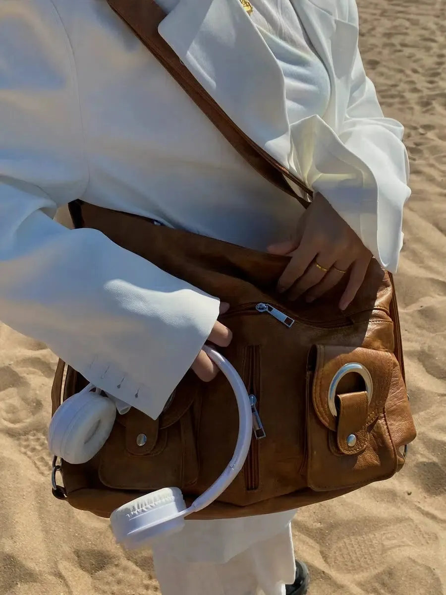 Casual Multi-Pocket Shoulder Bag