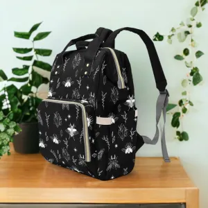Celestial Diaper Bag | Diaper Backpack | Cottagecore Diaper Bag | Witchy Diaper Bag | Gothic Diaper Bag | Spiritual Diaper Bag | Star