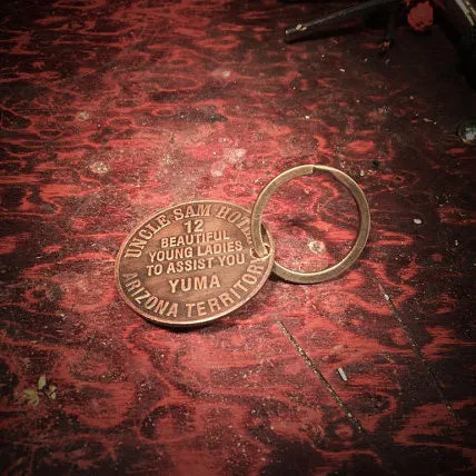 Champ's Speedshop - Brothel Coin - Vintage Keychain
