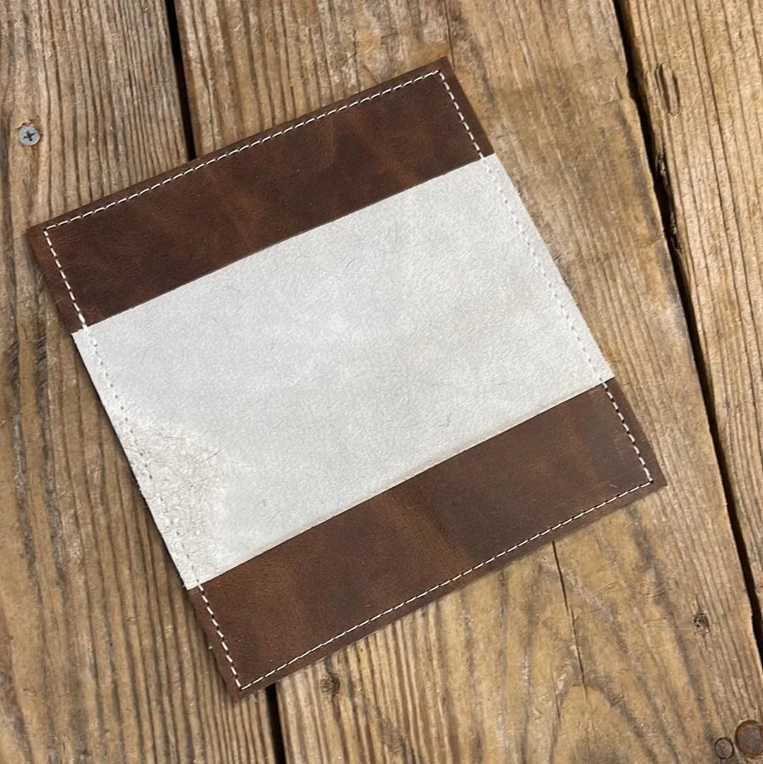 Checkbook Cover - Longhorn w/ Agave Laredo
