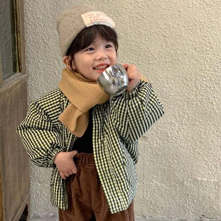 Checkered All Weather Puffer Coat