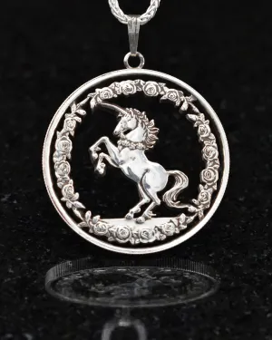 China - Unicorn Cut Coin Pendant