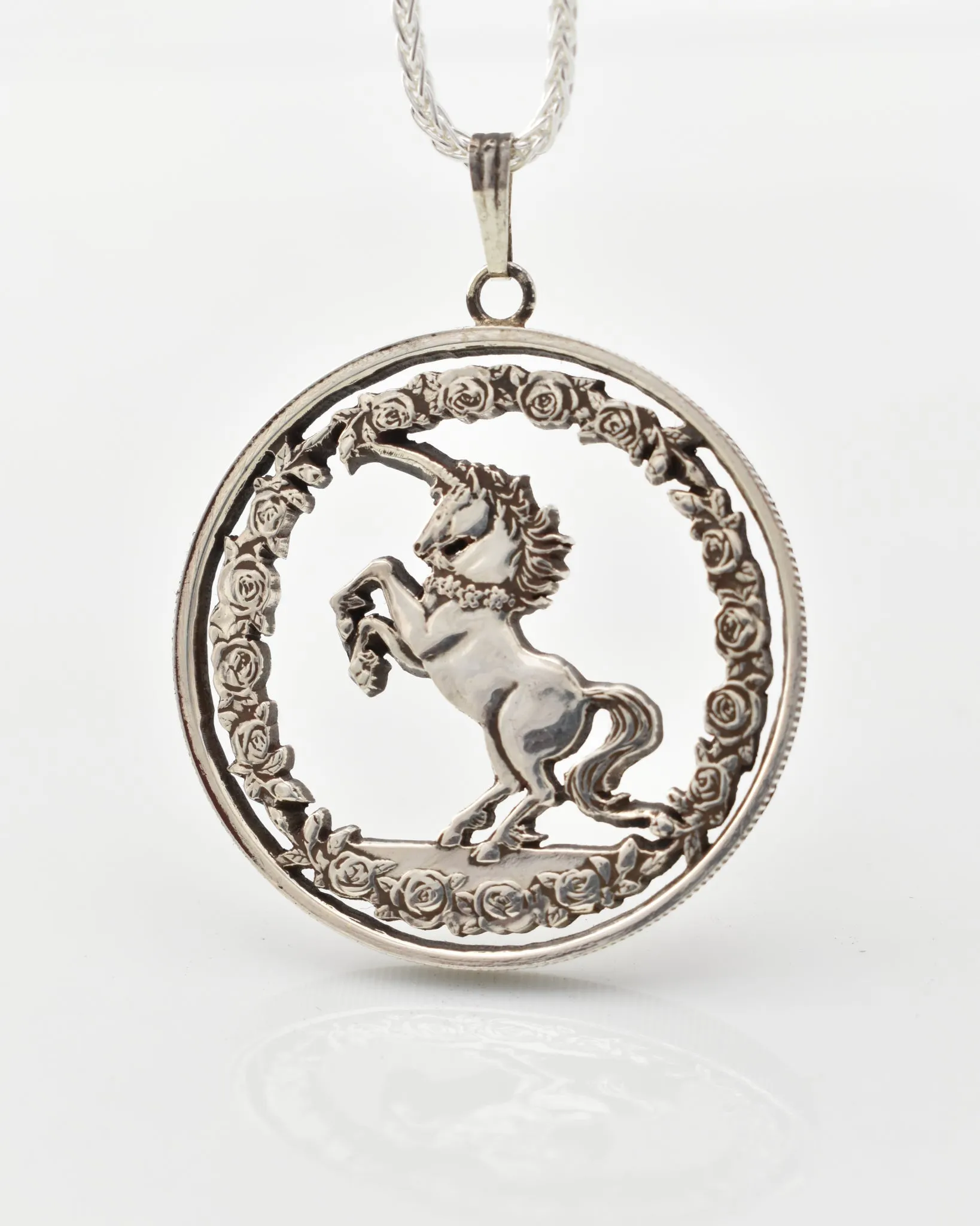 China - Unicorn Cut Coin Pendant