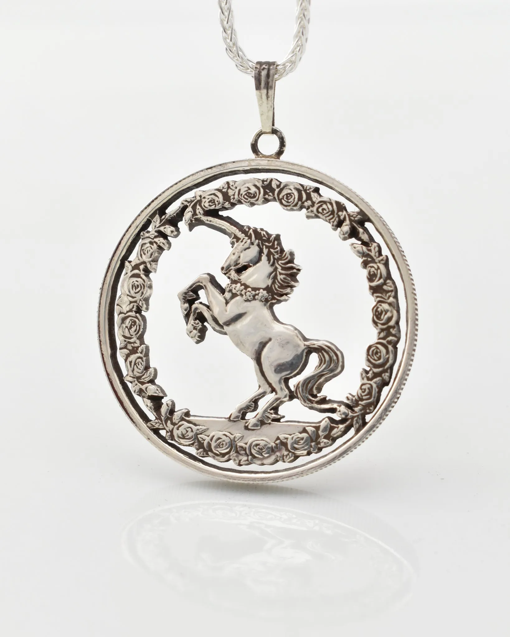 China - Unicorn Cut Coin Pendant