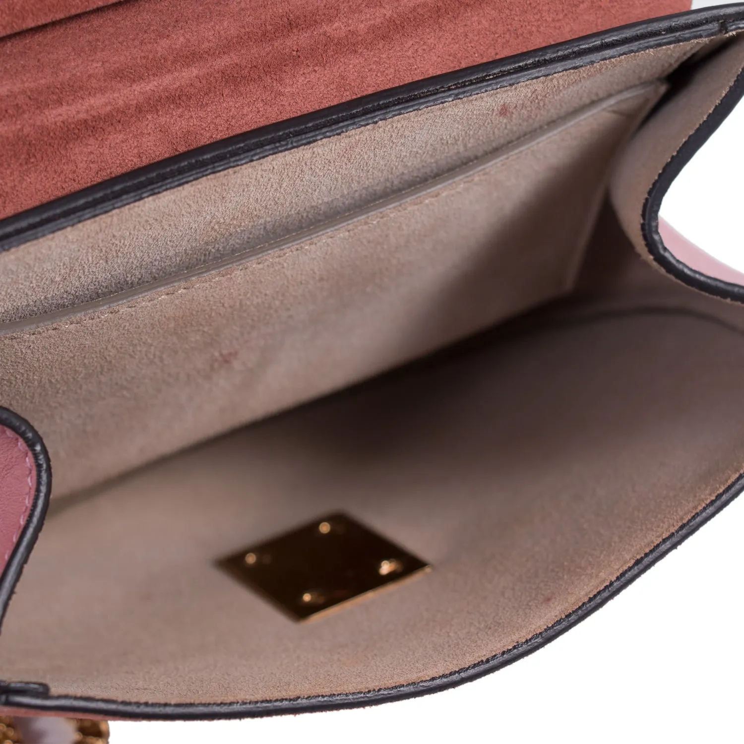 Chloé Drew Mini Leather Suede Shoulder Bag