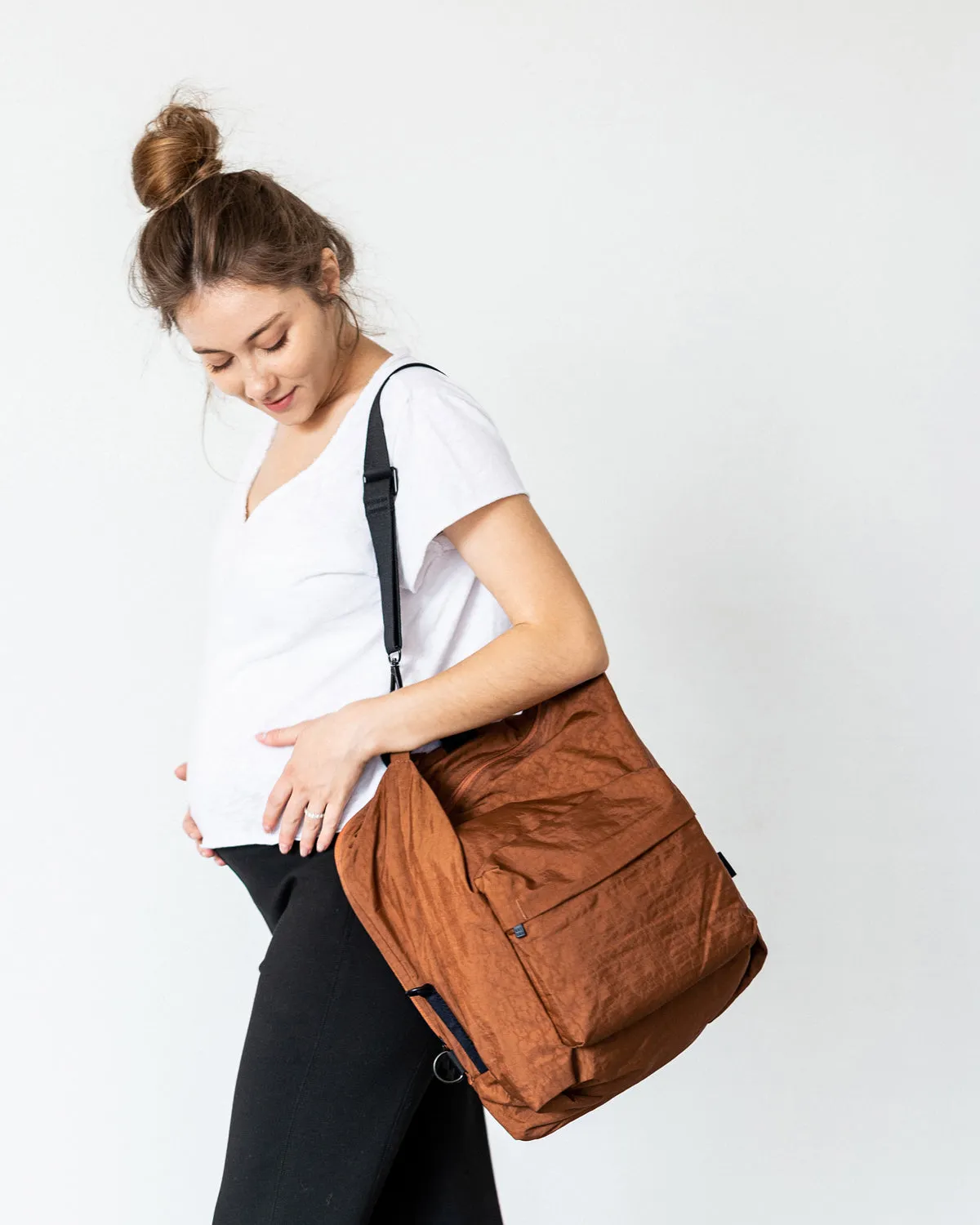 Classic Diaper Bag | Brown Nylon