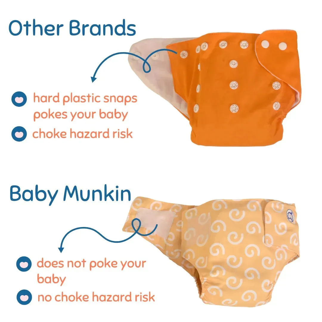 Cloth Diaper | Jungle Jumble | Velcro Closure | Wrap On Style | With 2 Diaper Pads Free