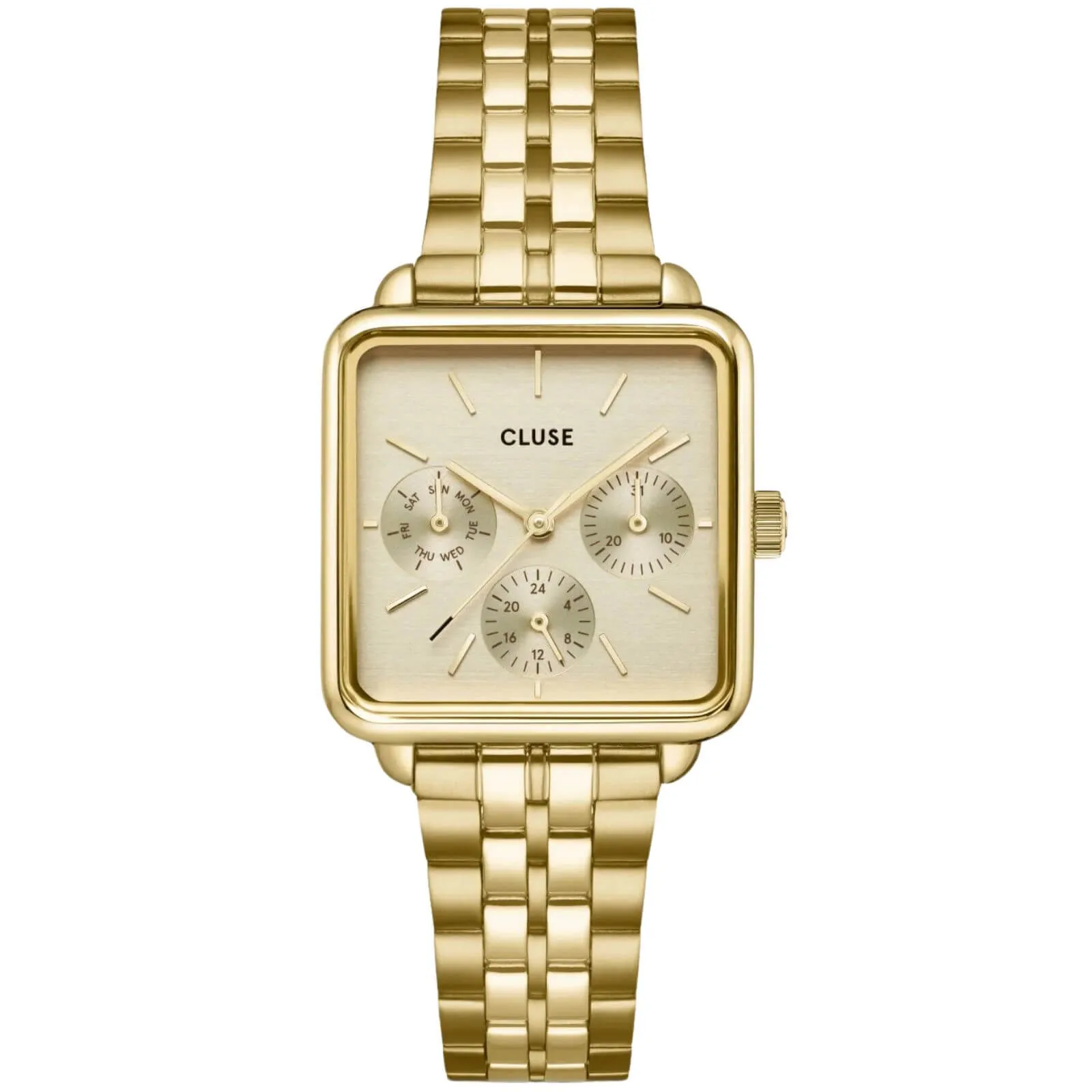 Cluse La Tetragone Gold Square Watch