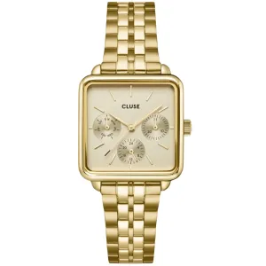 Cluse La Tetragone Gold Square Watch