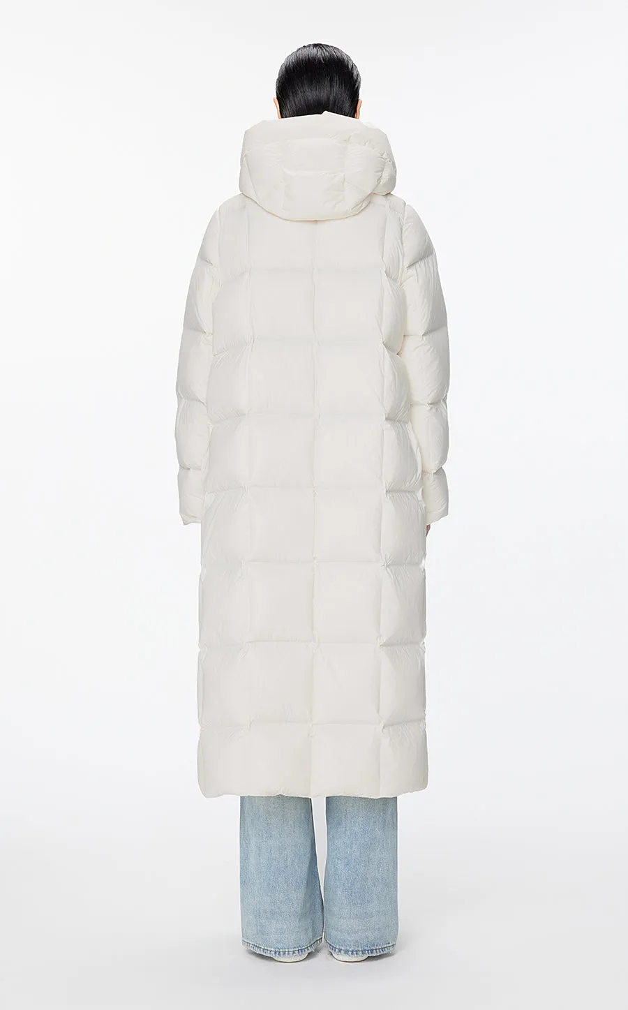 Coat / JNBY Imported Duck Down Boxy Stitching Puffer