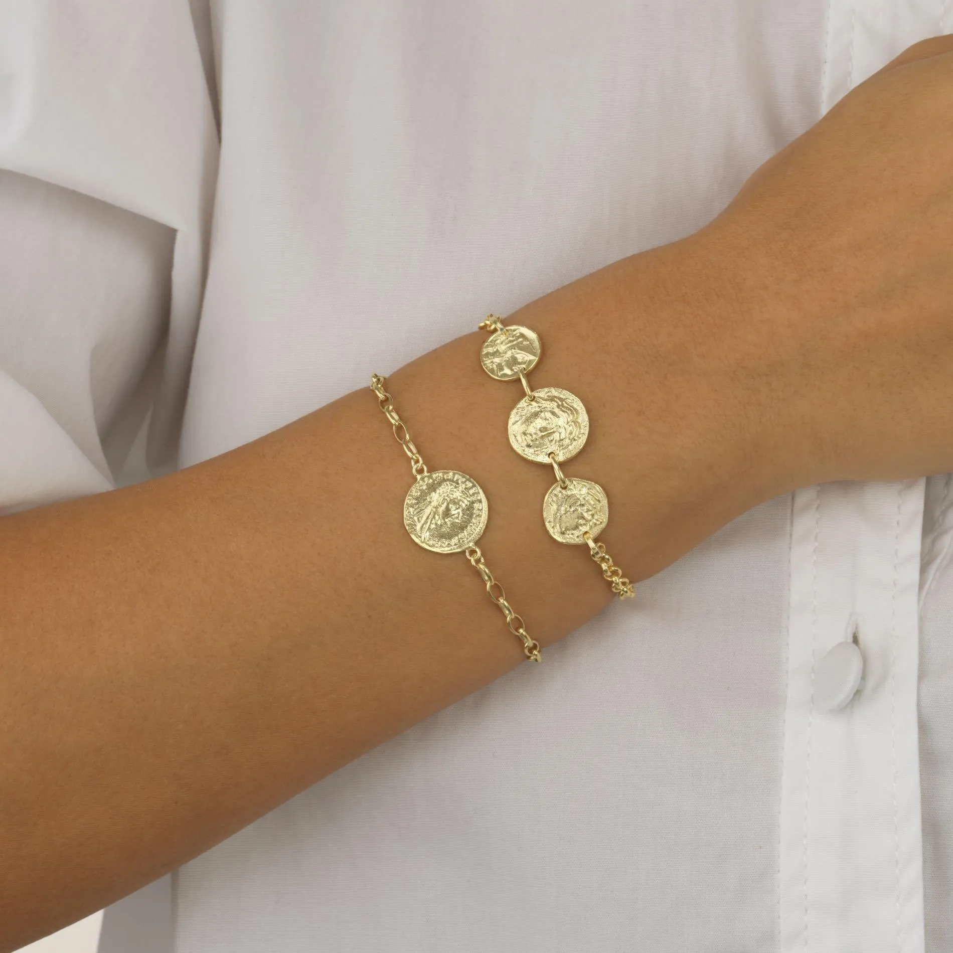 Coin Chain Bracelet