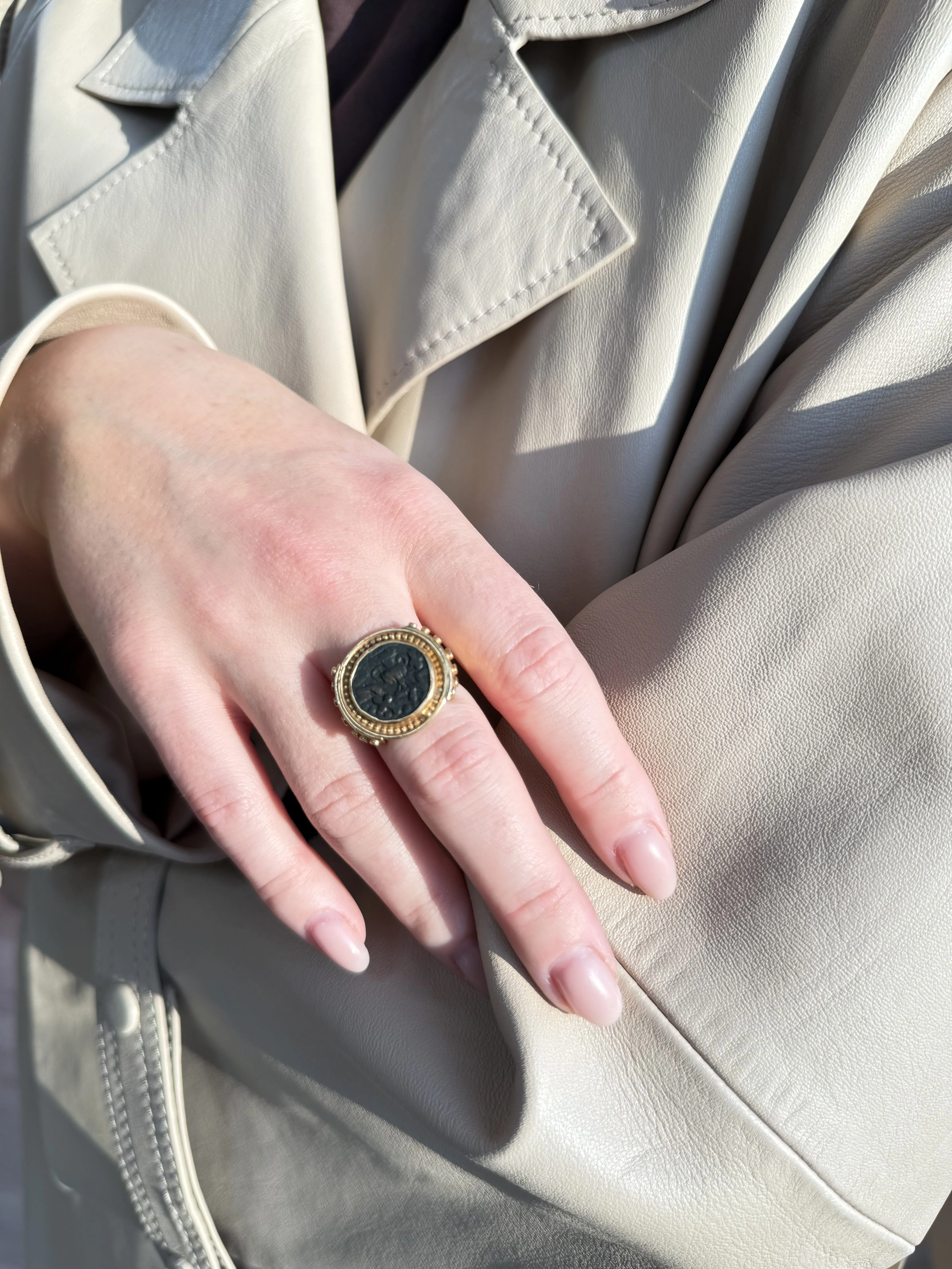 Coin Ring, 14k
