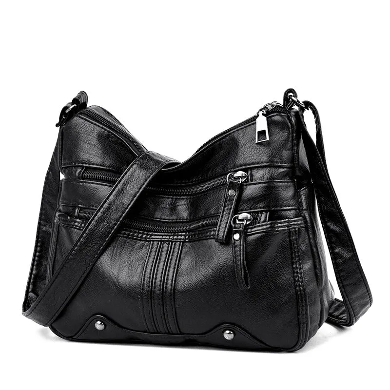 Cool Beautiful Creative Women's Soft Leather Bags