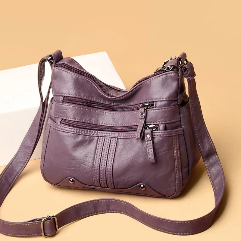 Cool Beautiful Creative Women's Soft Leather Bags