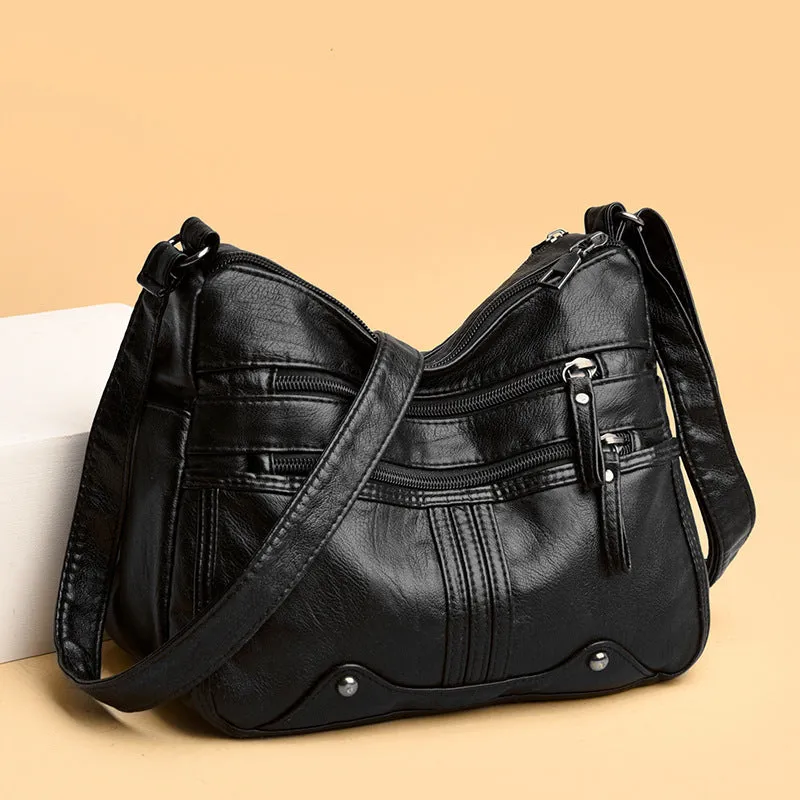 Cool Beautiful Creative Women's Soft Leather Bags