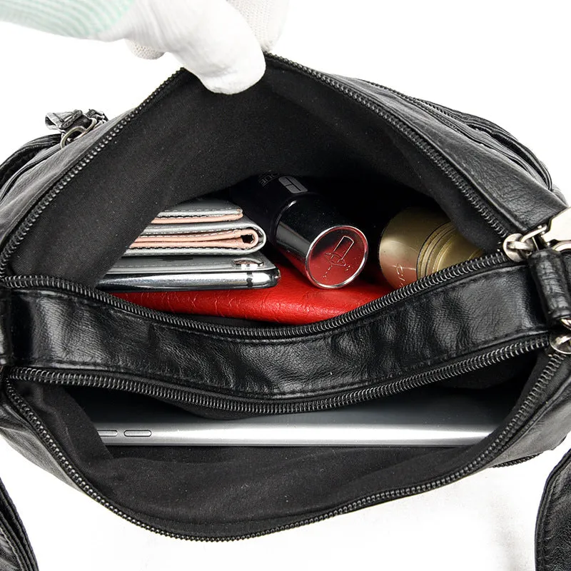 Cool Beautiful Creative Women's Soft Leather Bags