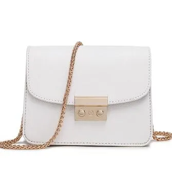 COOLWALKER designer brand bags women leather handbags Chain Solid Shoulder Bag mini bags Woman Messenger Bag purses and handbags