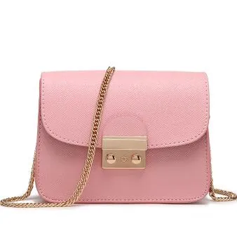 COOLWALKER designer brand bags women leather handbags Chain Solid Shoulder Bag mini bags Woman Messenger Bag purses and handbags