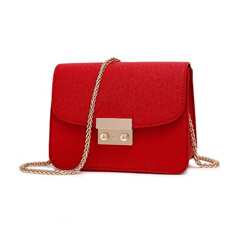 COOLWALKER designer brand bags women leather handbags Chain Solid Shoulder Bag mini bags Woman Messenger Bag purses and handbags