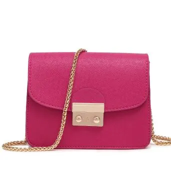 COOLWALKER designer brand bags women leather handbags Chain Solid Shoulder Bag mini bags Woman Messenger Bag purses and handbags