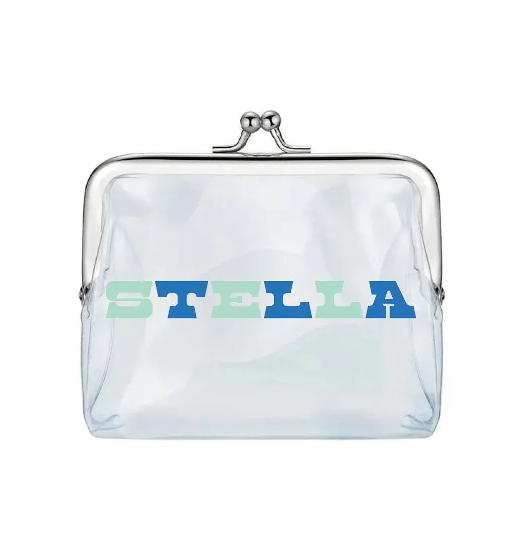 Count it Out | Clear Retro Coin Purse with Free Personalization