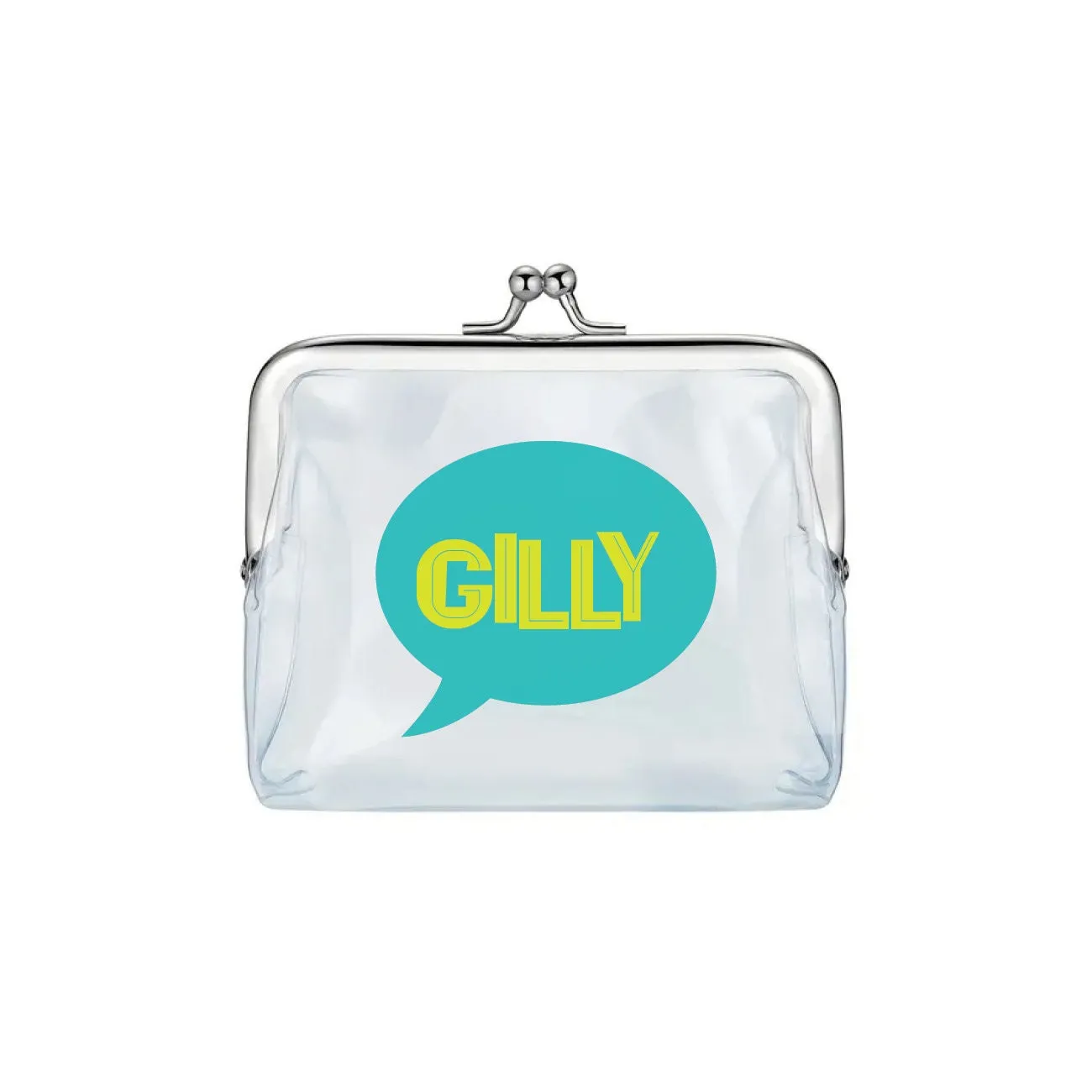 Count it Out | Clear Retro Coin Purse with Free Personalization