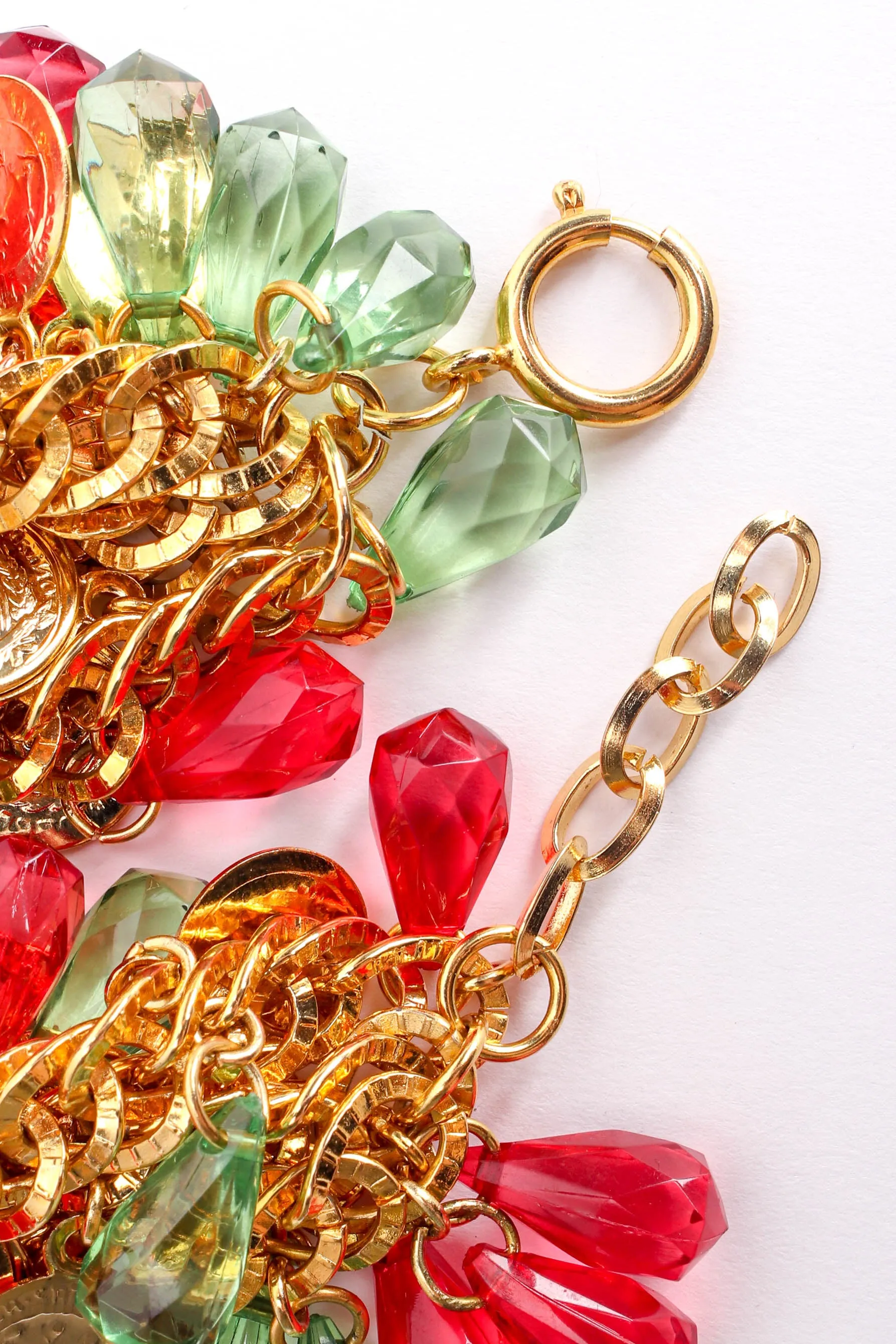 Crystal Coin Charm Bracelet