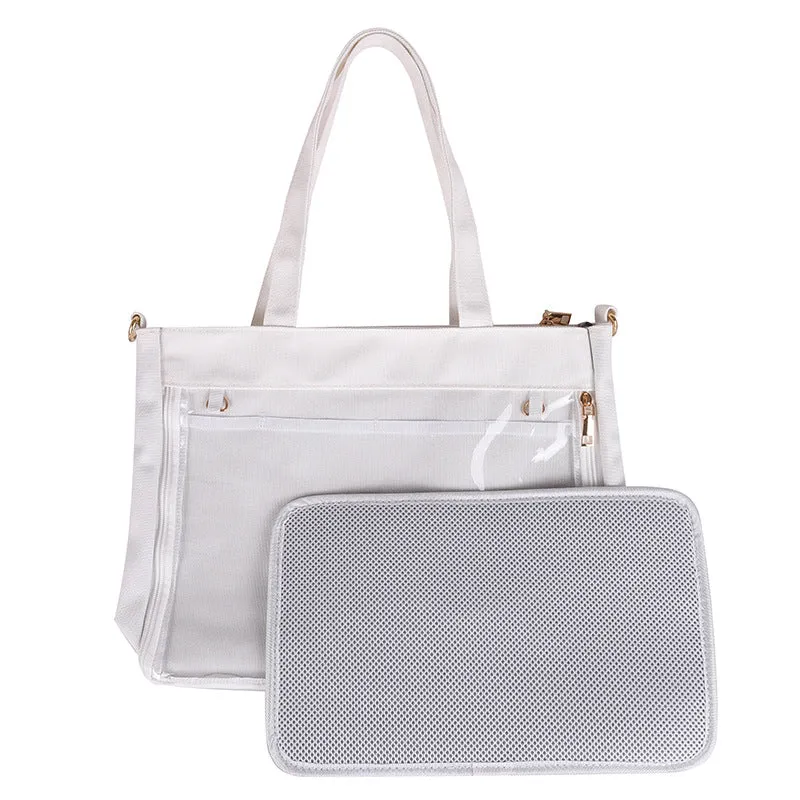 Cute Long Strap Removable Canvas Cartoon Crossbody Bags
